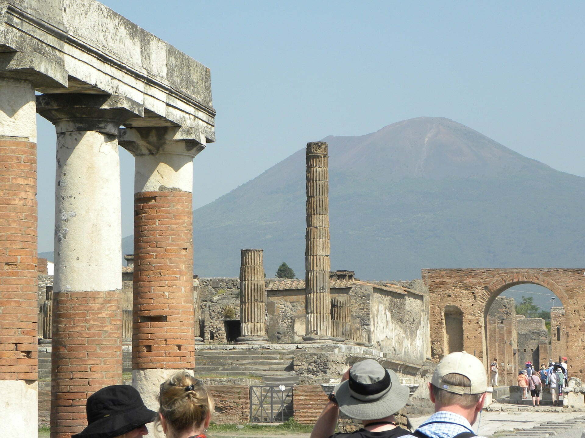 Mt. Vesuvius View From Pompeii Ruins