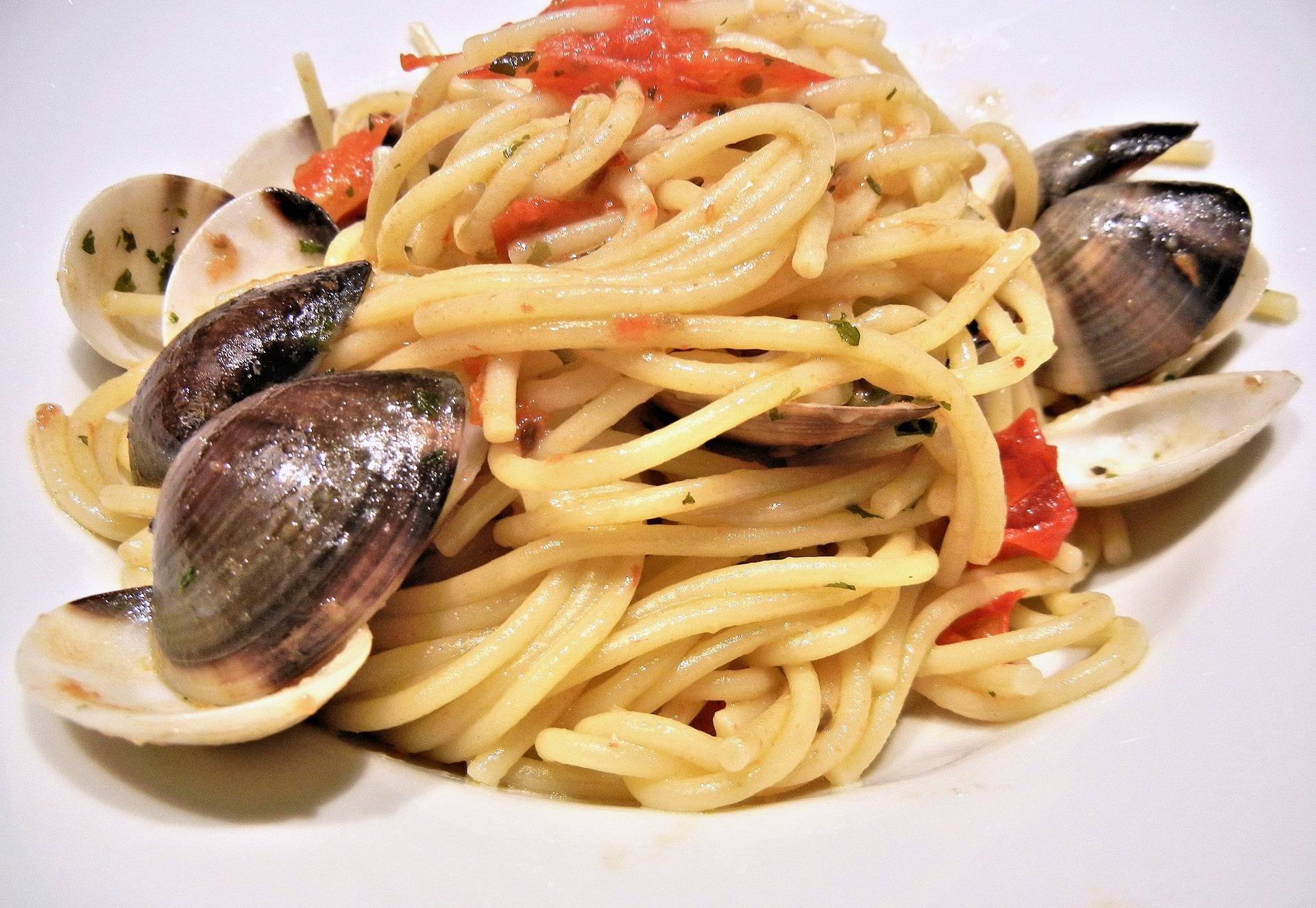 Spaghetti with clams