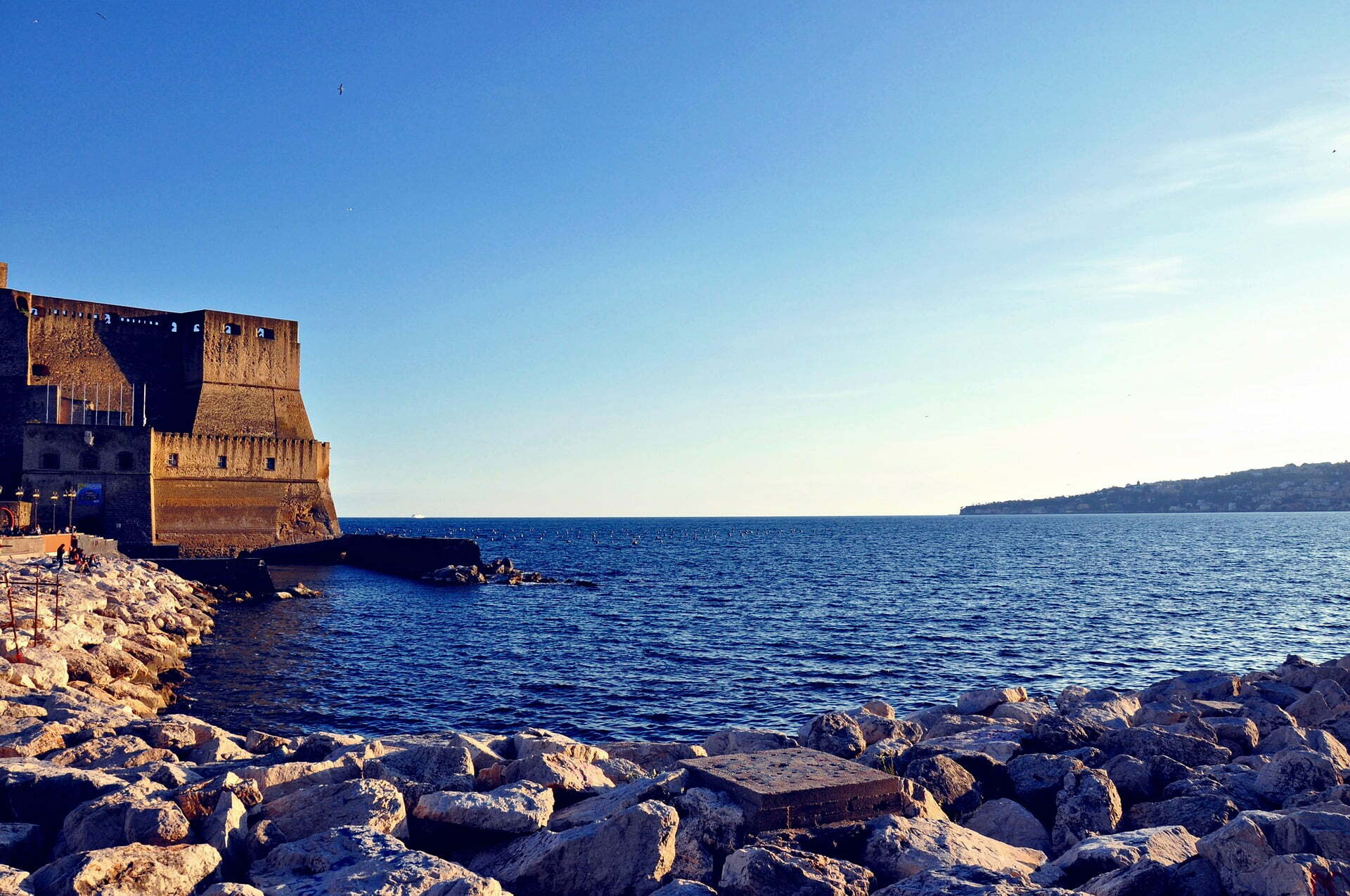 Castel dell'Ovo Naples with sea view