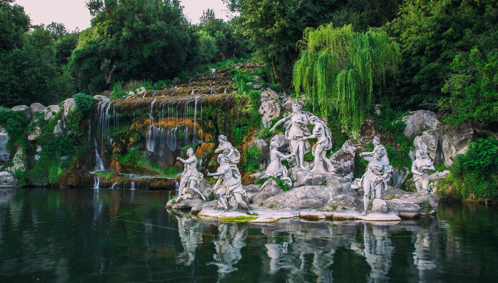 Royal Palace of Caserta Fountain and Sculptures in the Park