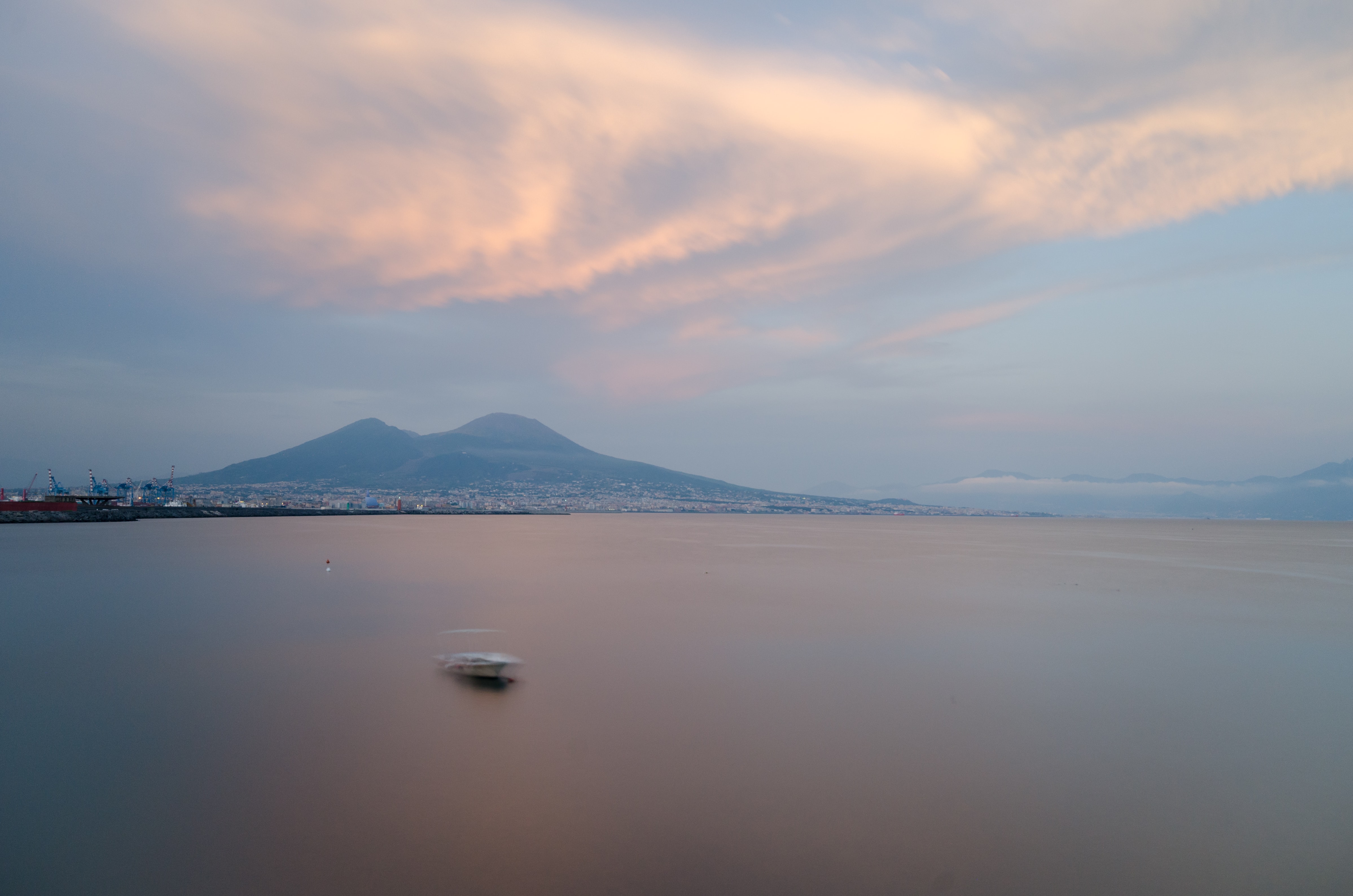 Naples, panoramic view of the Vesuvio