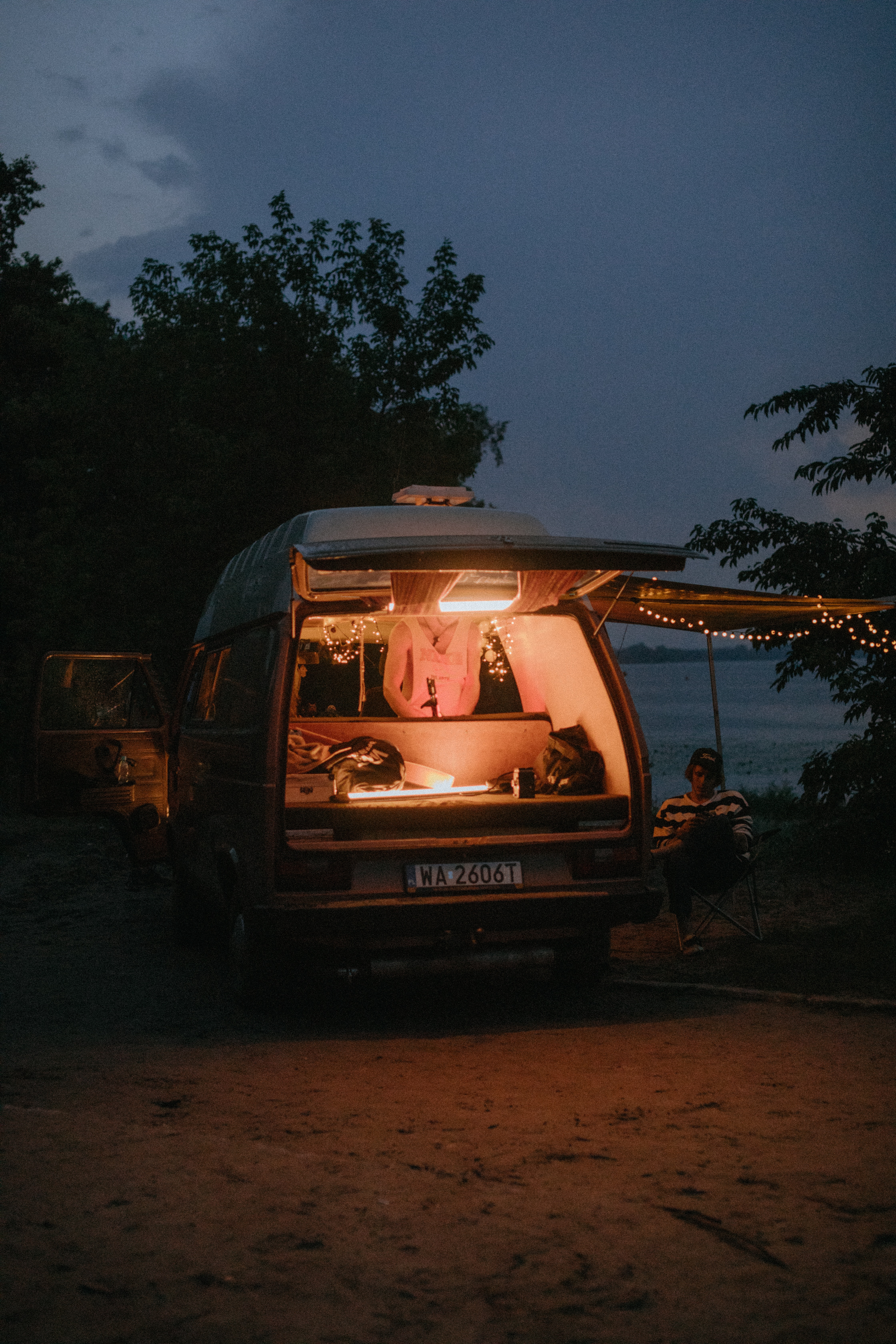 Van life at night